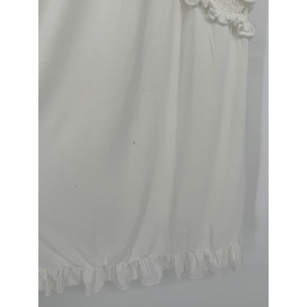 POL Tunic Dress Lace Ruffle Women M Cream Boho Ethereal Festival Victorian - Picture 10 of 12